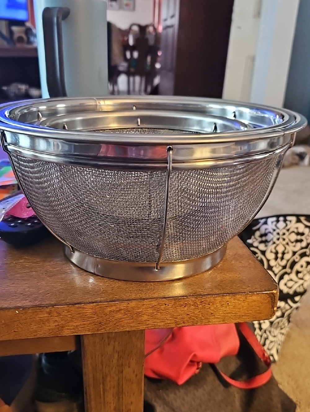 The Pampered Chef Stainless Steel Mesh Strainer/Colander - Silver